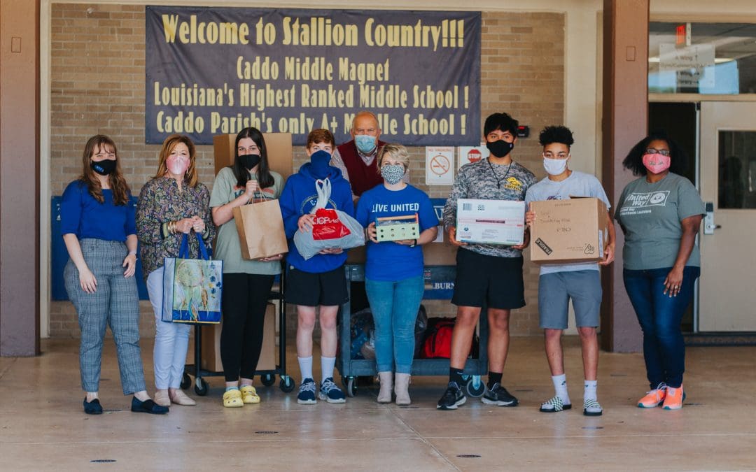UNITED WAY AND CADDO PARISH SCHOOLS COLLECT OVER 8,000 ESSENTIAL ITEMS FOR LOCAL NONPROFITS