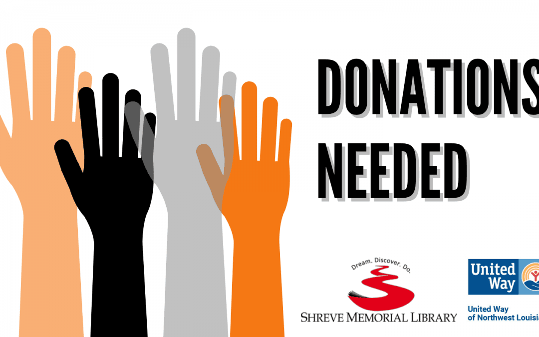 SHREVE MEMORIAL LIBRARY PARTNERS WITH UNITED WAY TO COLLECT DONATIONS FOR HURRICANE IDA EVACUEES