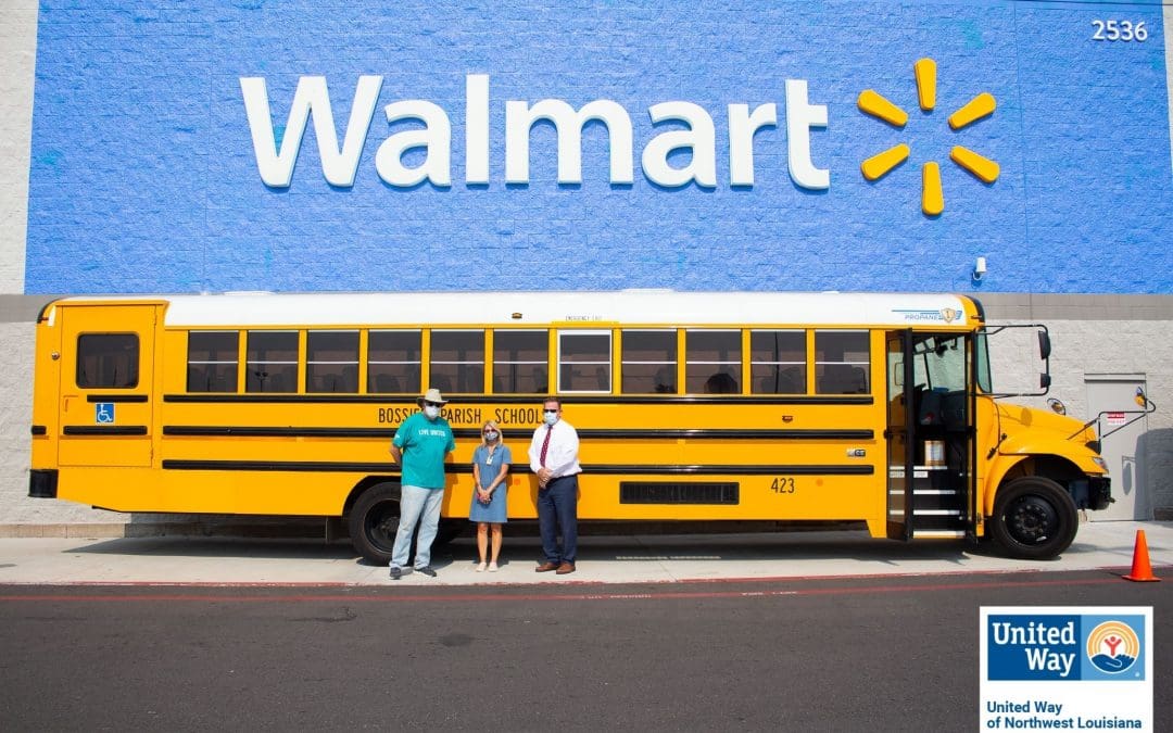 UNITED WAY AND BOSSIER PARISH SCHOOLS HOST FILL THE BUS SCHOOL SUPPLY DRIVE
