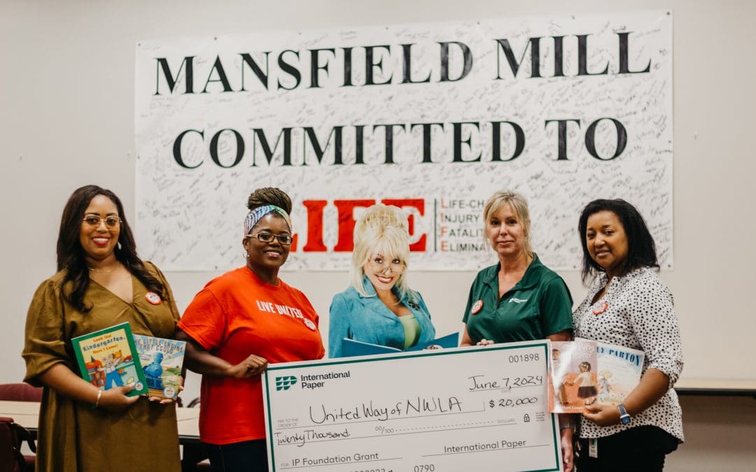 UNITED WAY IS AWARDED $20,000 GRANT FROM THE INTERNATIONAL PAPER FOUNDATION